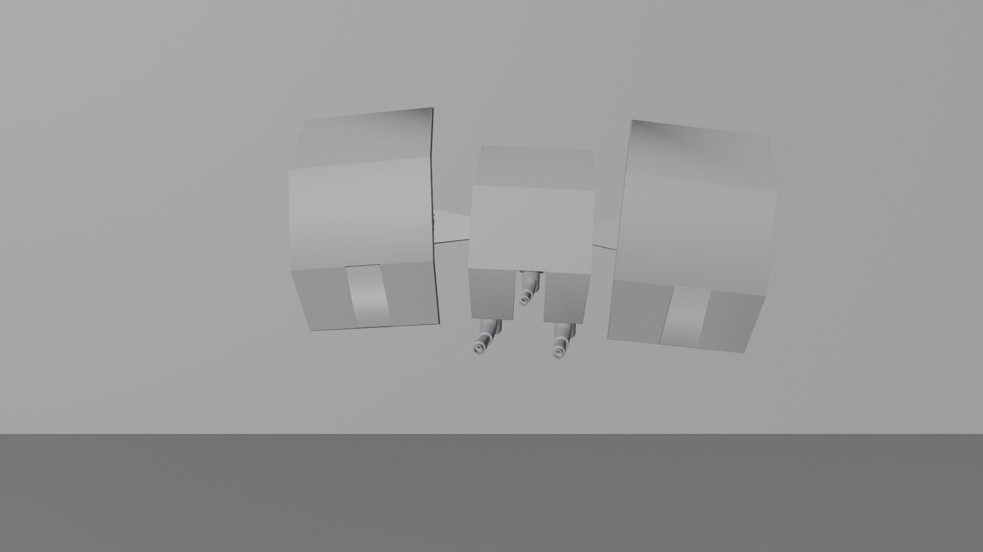 Sci-fi drone Low-poly 3D model_12