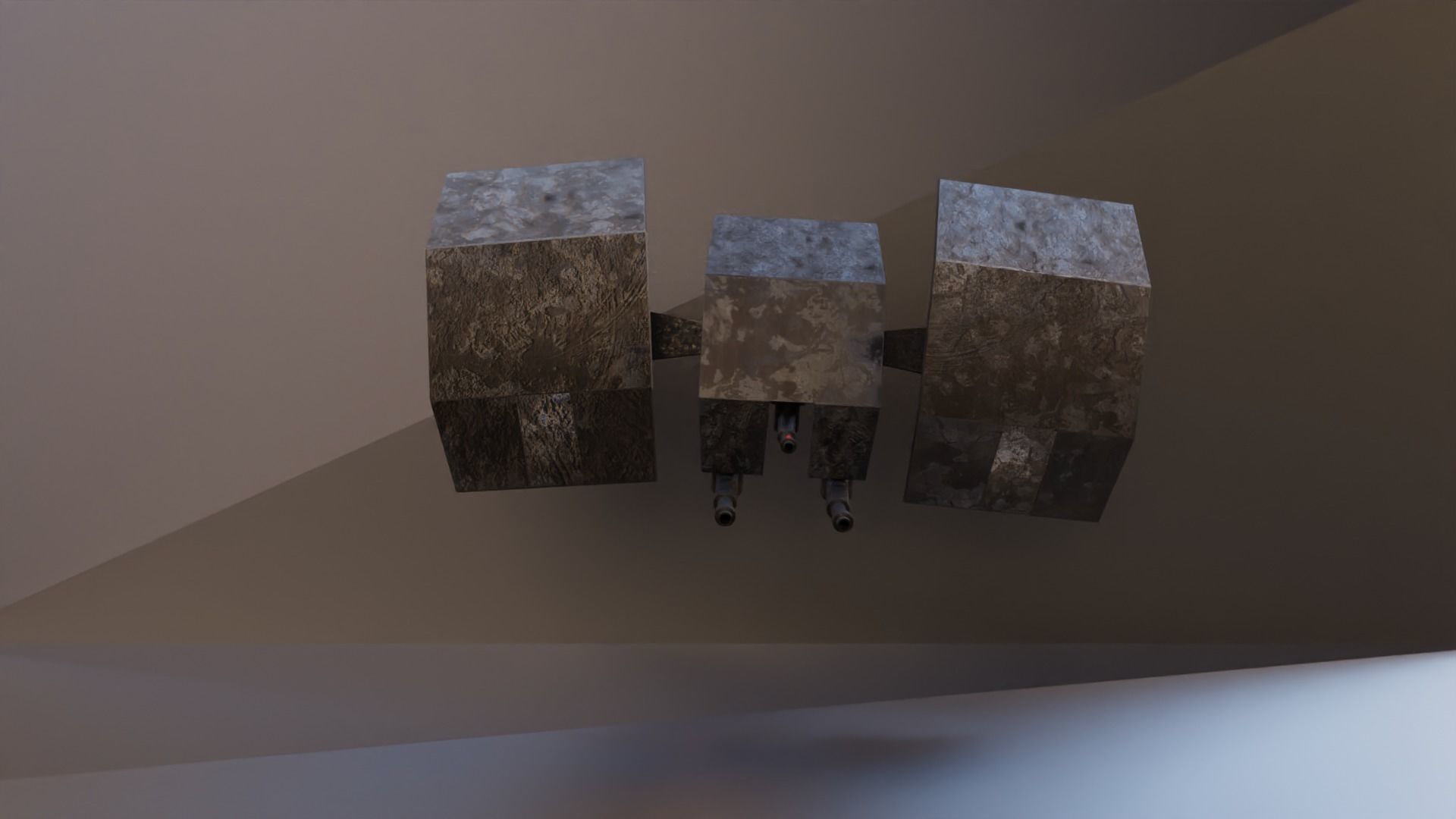 Sci-fi drone Low-poly 3D model_16