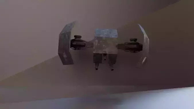 Sci-fi drone Low-poly 3D model