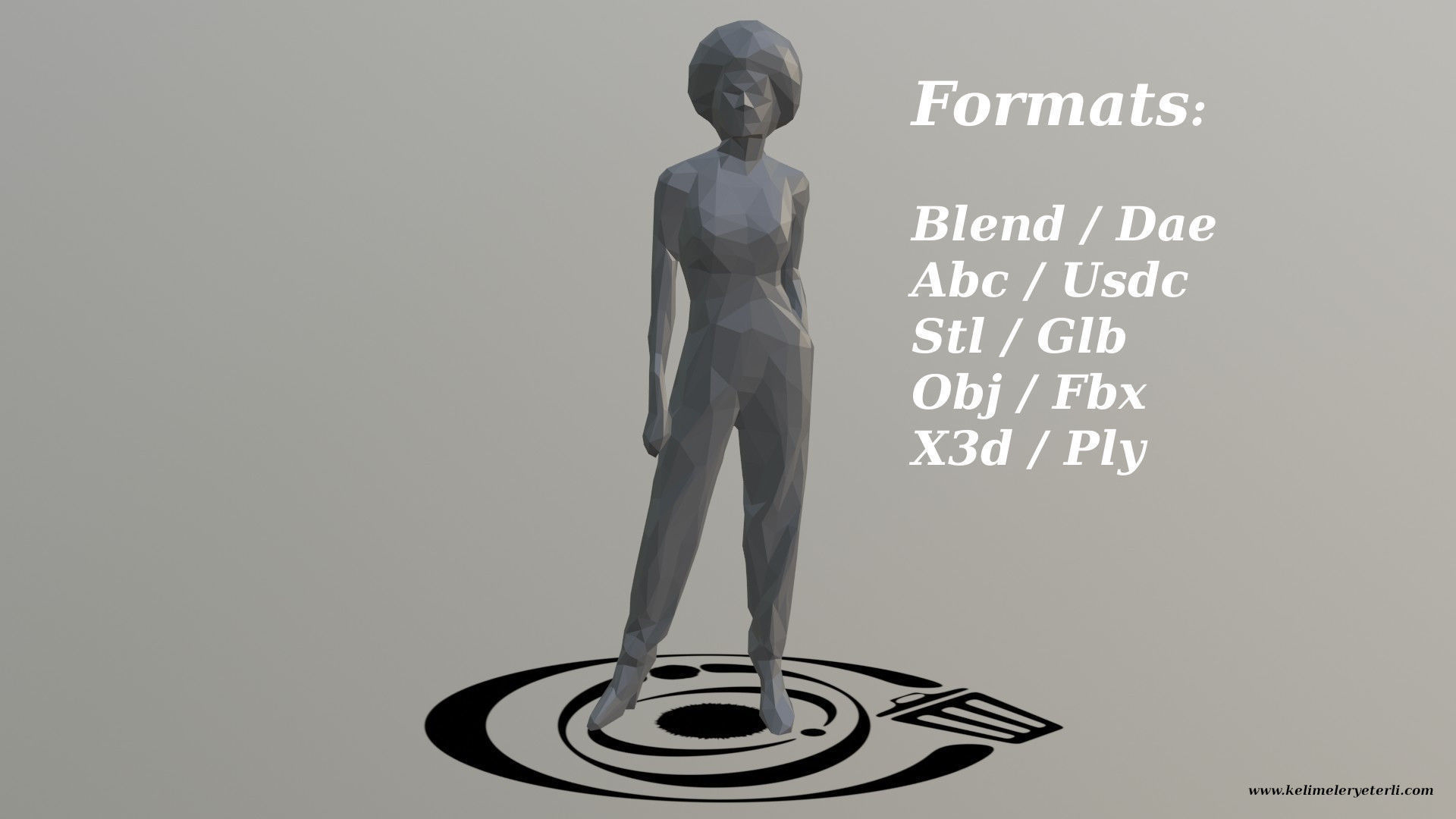 Human 023 LP R Low-poly 3D model_2