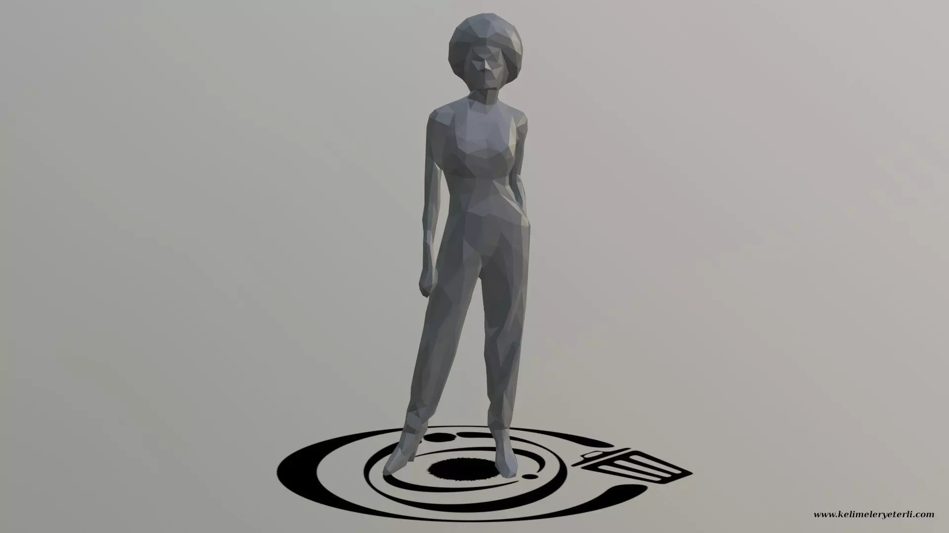 Human 023 LP R Low-poly 3D model_0