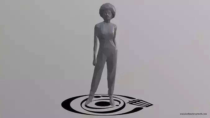 Human 023 LP R Low-poly 3D model