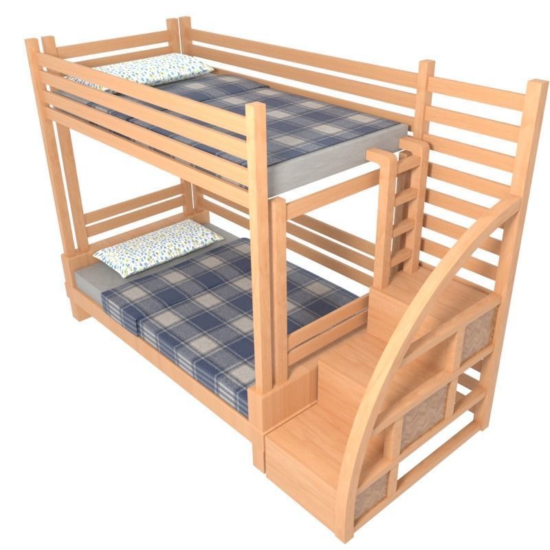 Bunk Bed 3D model_4
