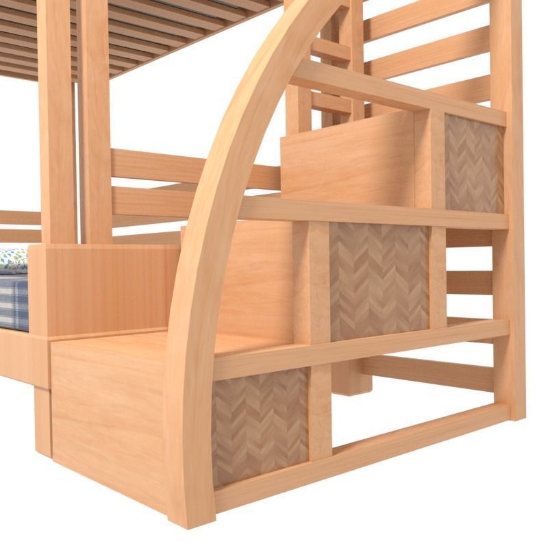 Bunk Bed 3D model_3
