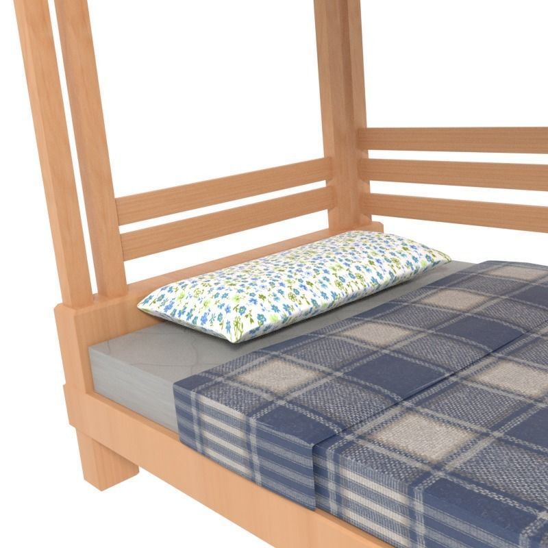 Bunk Bed 3D model_2