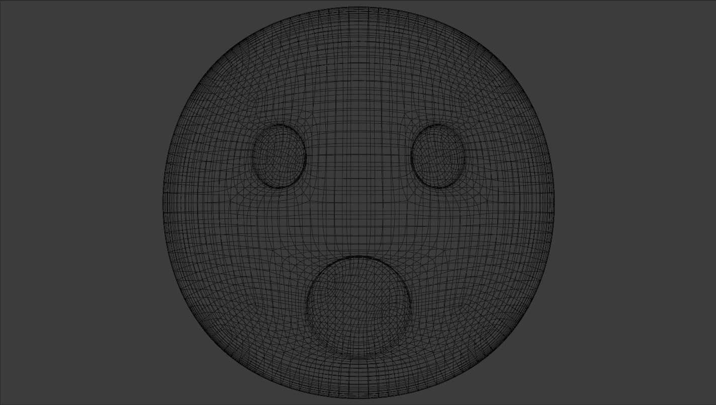 Surprised Emoji 3D model_5