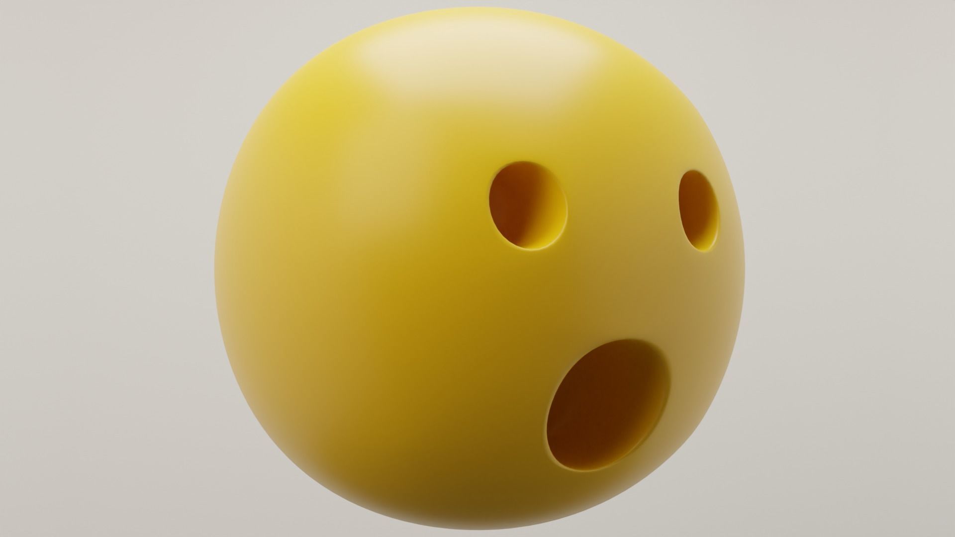 Surprised Emoji 3D model_1