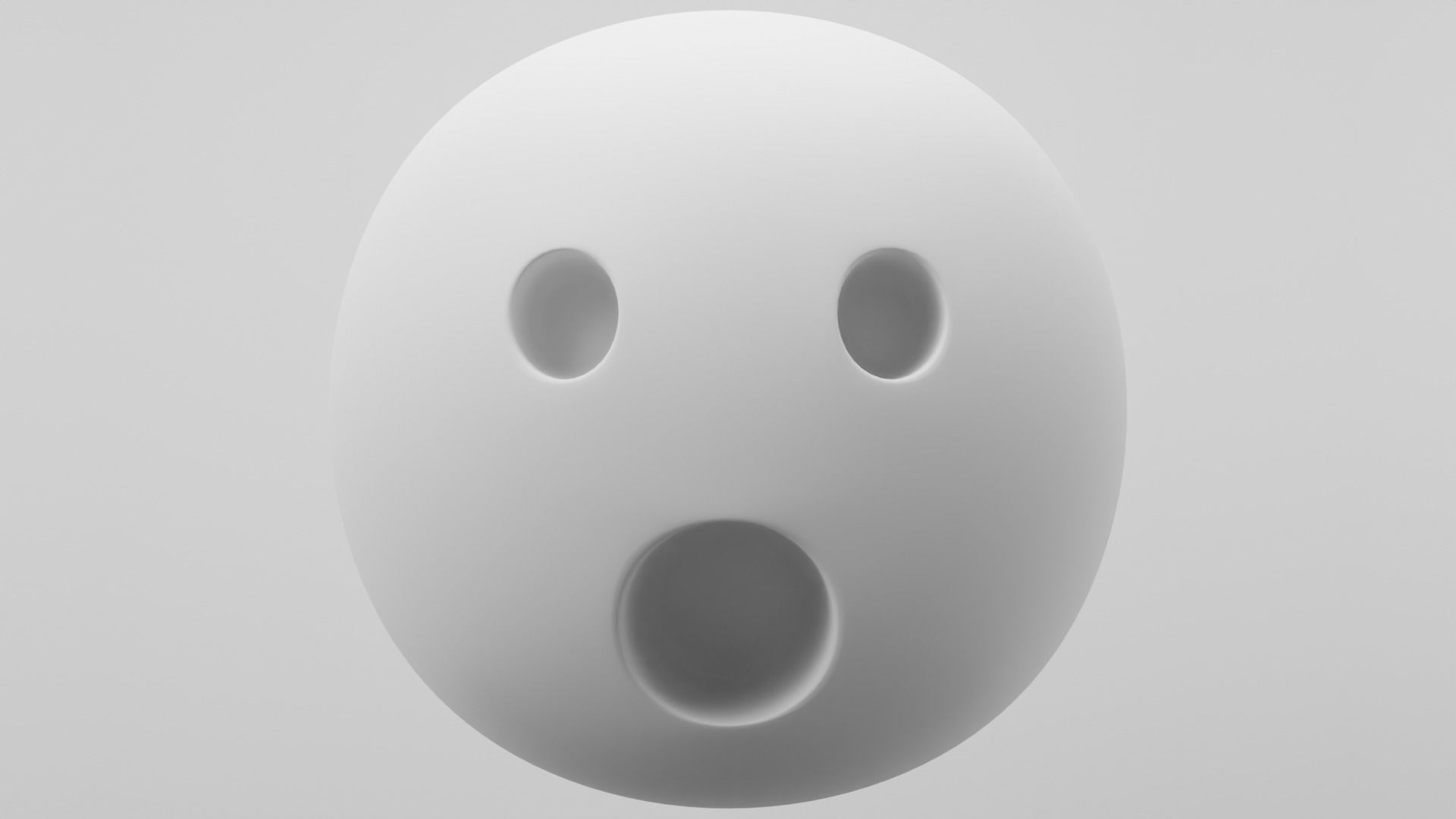 Surprised Emoji 3D model_2