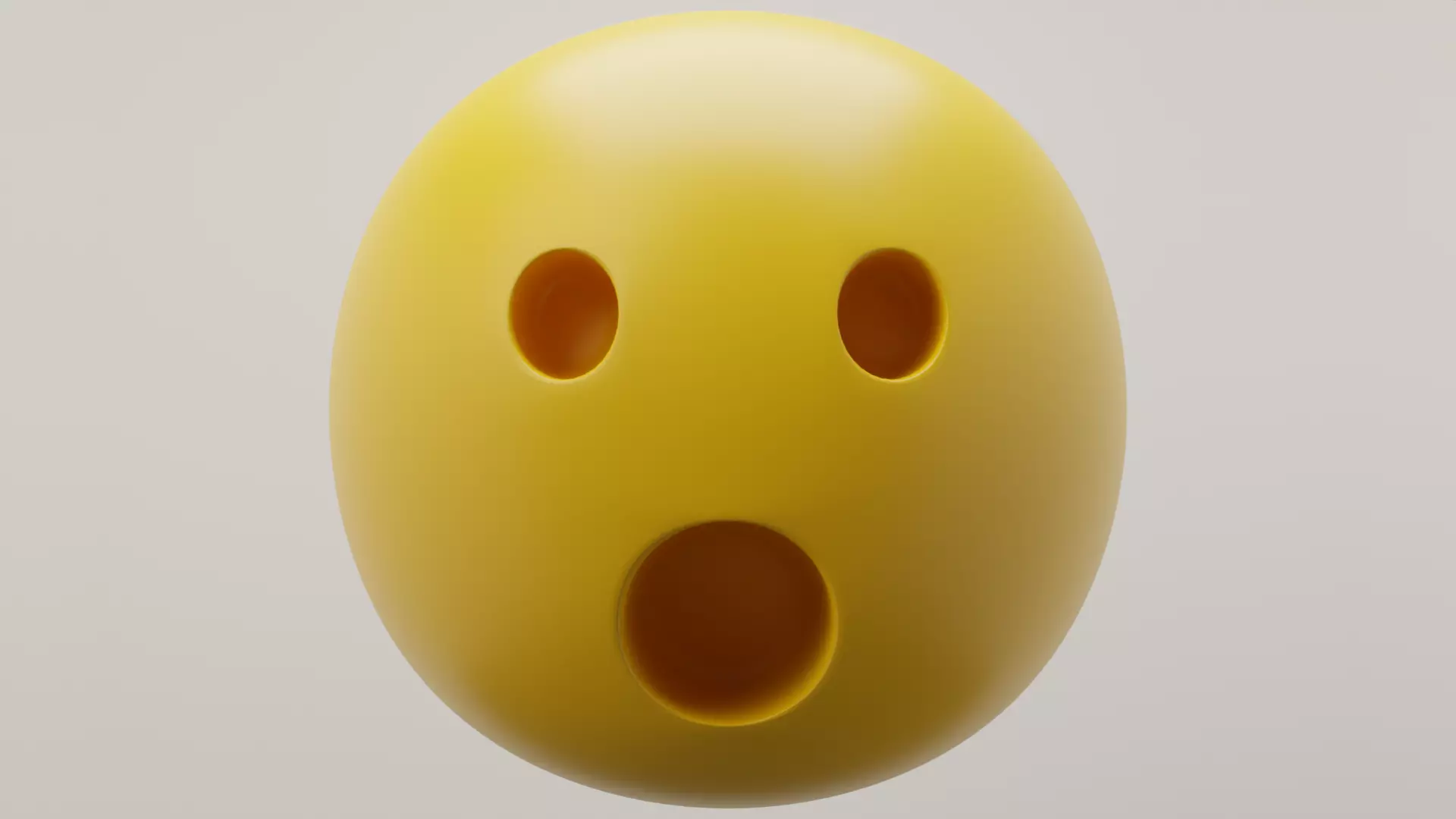 Surprised Emoji 3D model_0