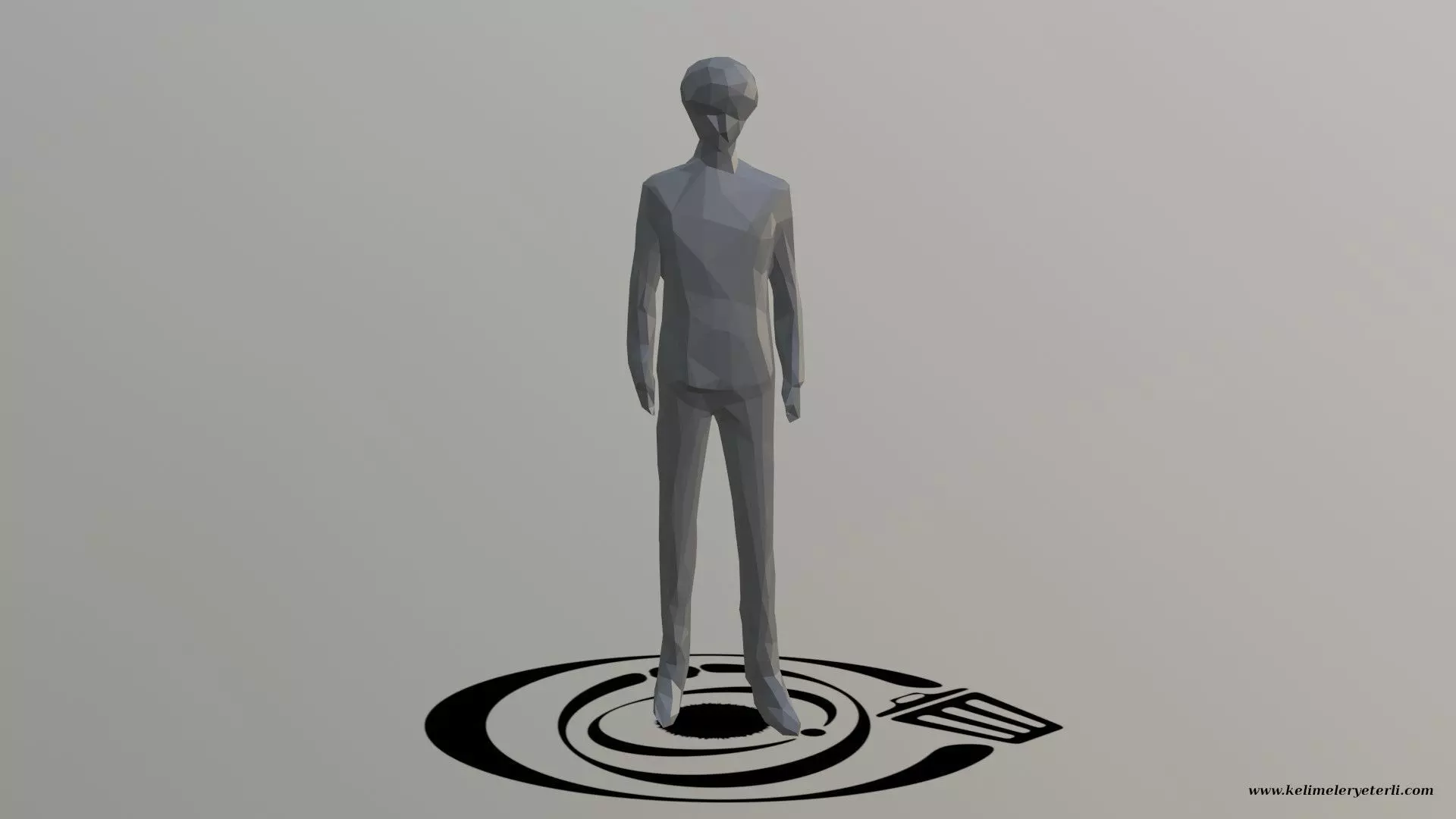 Human 024 LP R Low-poly 3D model_0
