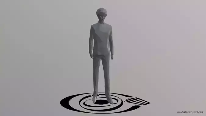 Human 024 LP R Low-poly 3D model Human 024 LP R Low-poly 3D model
