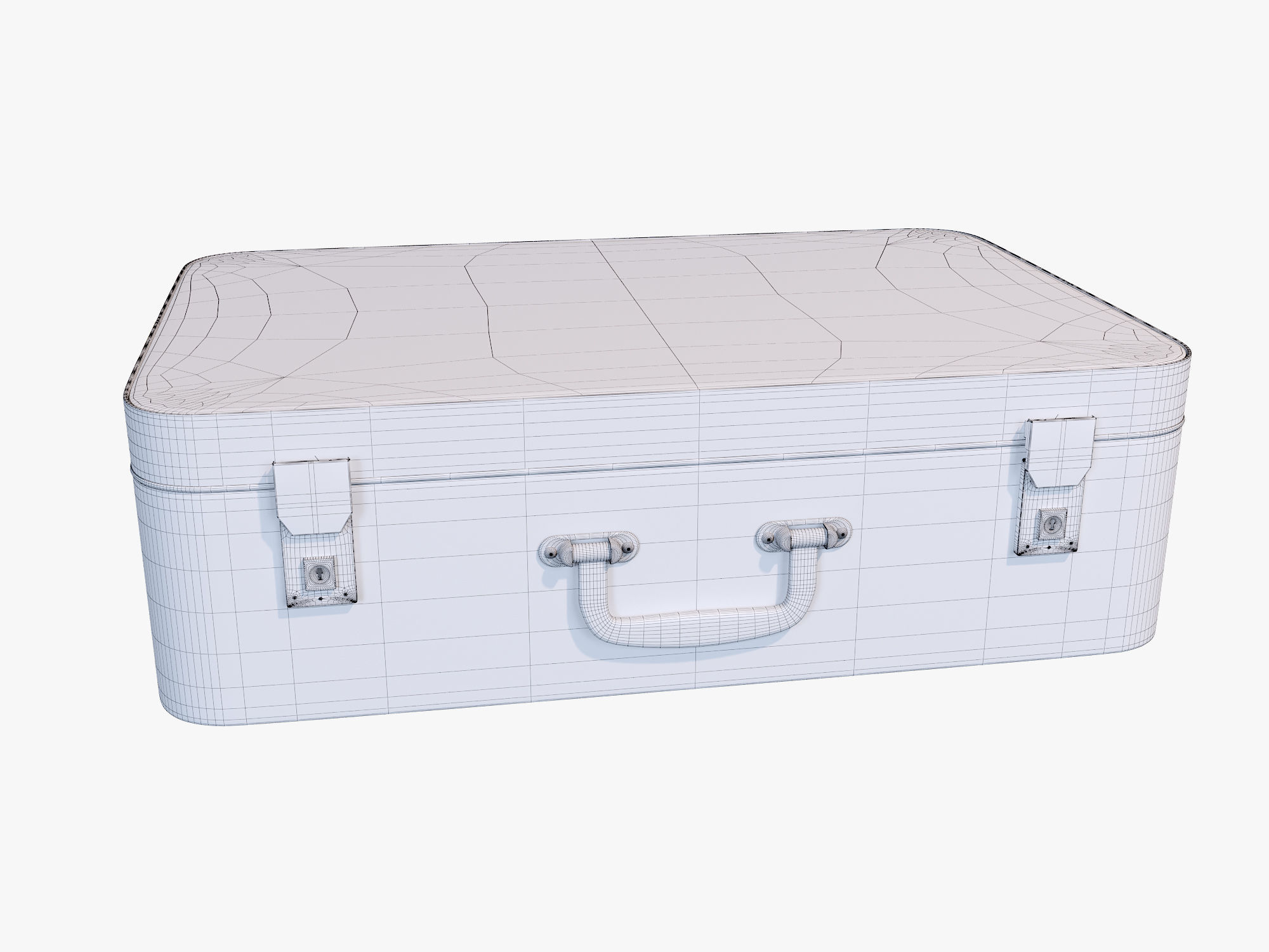 Vintage Suitcase 3D model_10