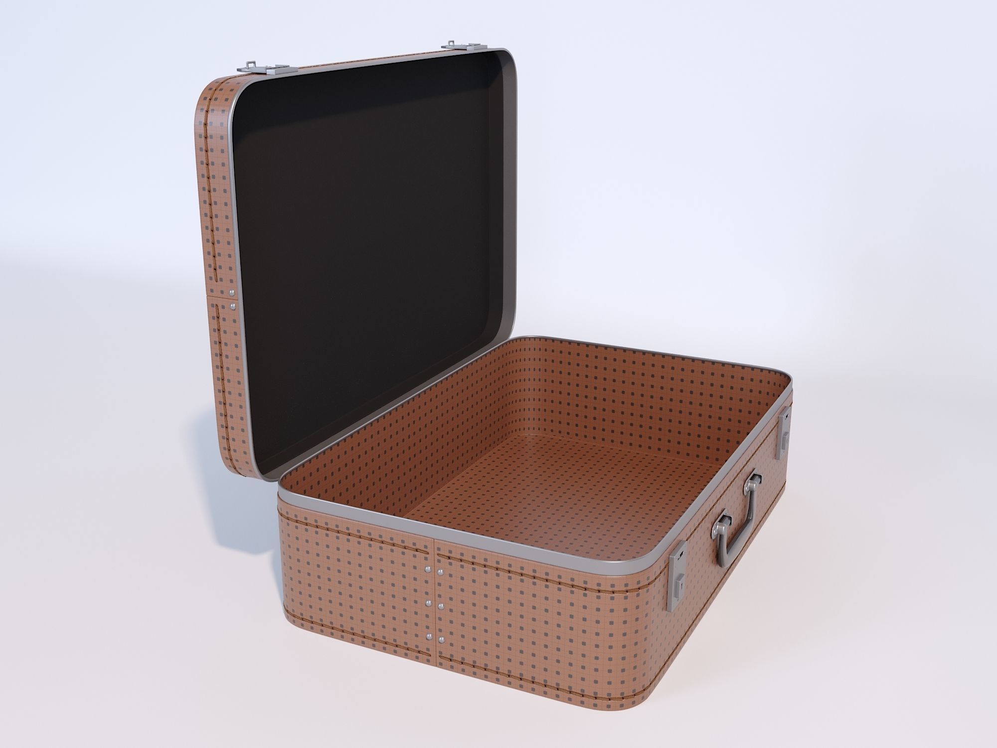 Vintage Suitcase 3D model_7