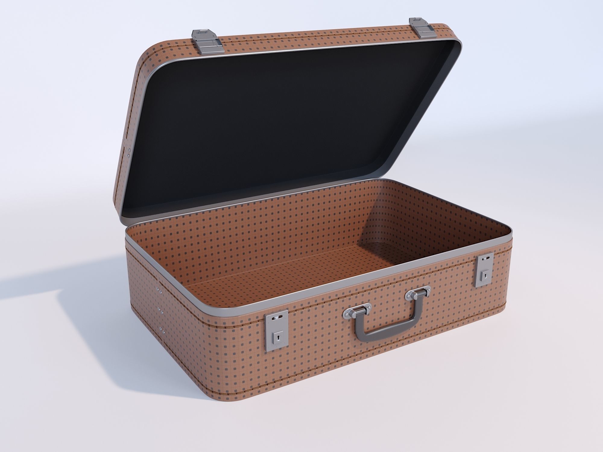 Vintage Suitcase 3D model_6