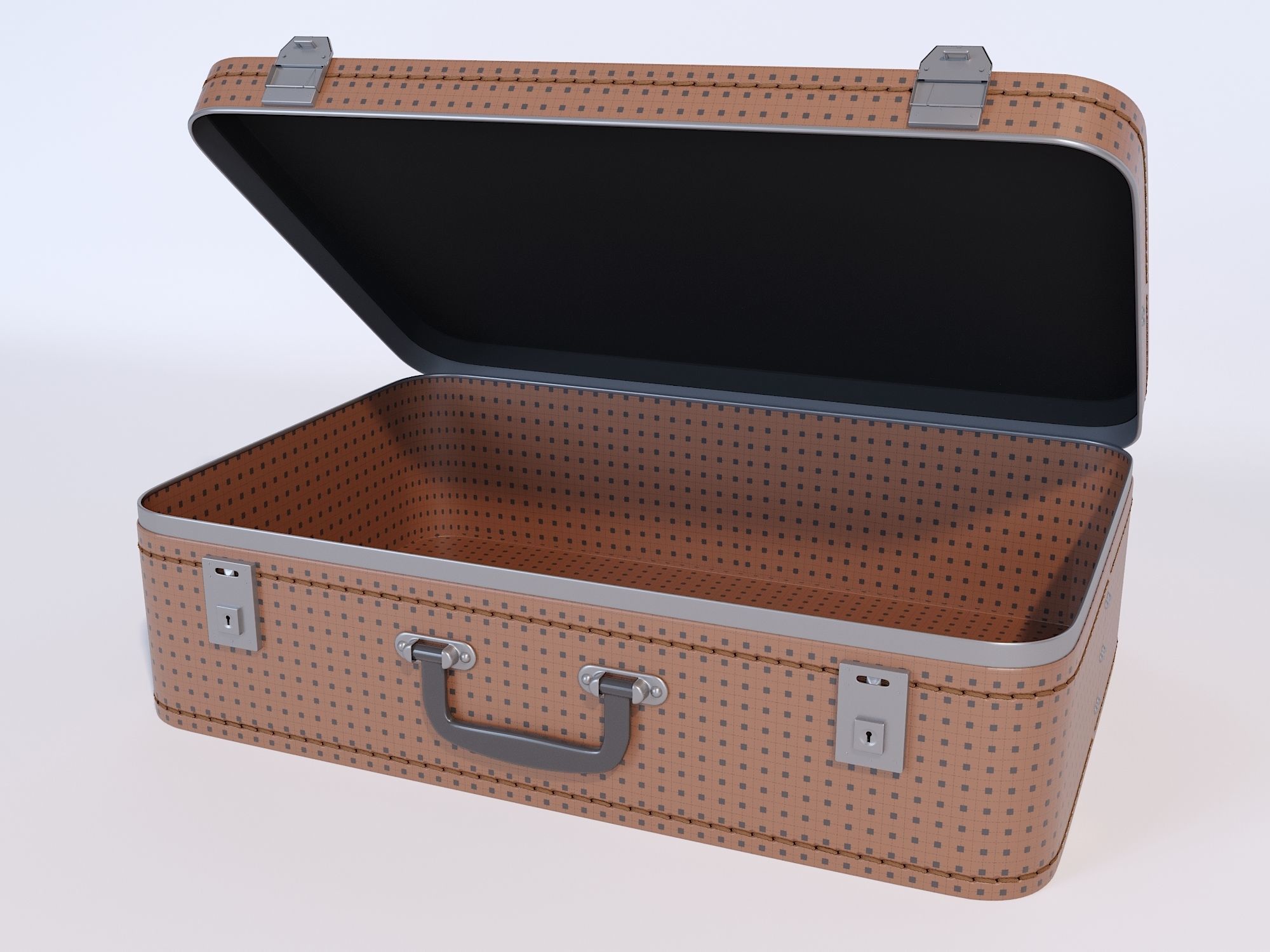 Vintage Suitcase 3D model_9