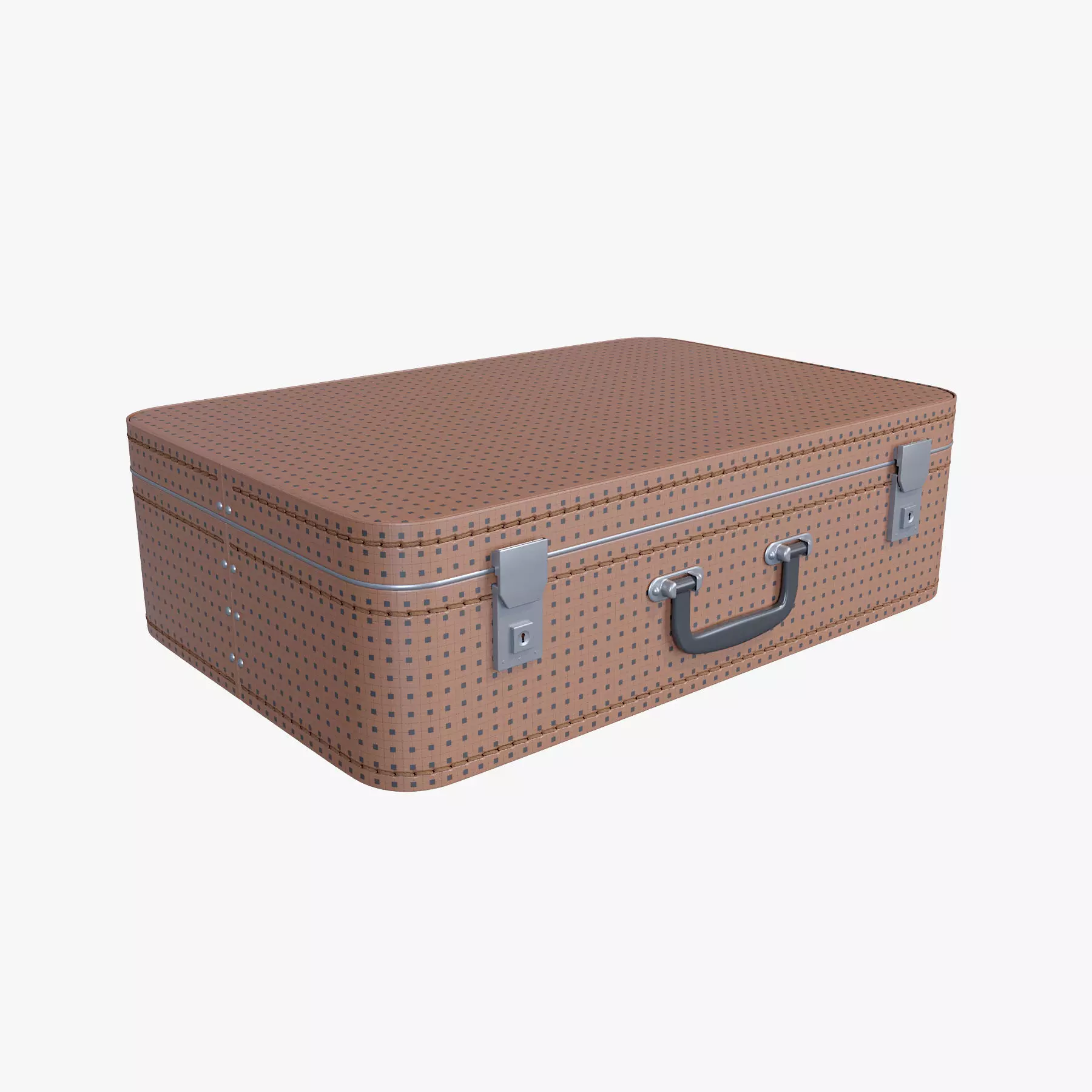 Vintage Suitcase 3D model_0