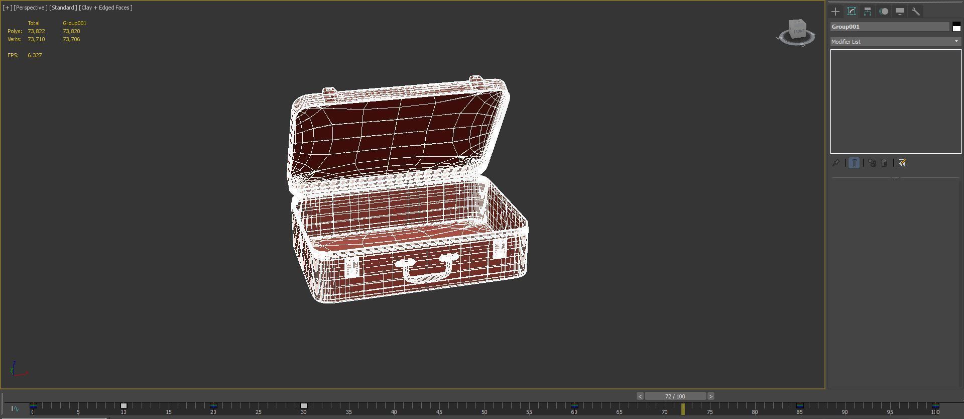 Vintage Suitcase 3D model_15