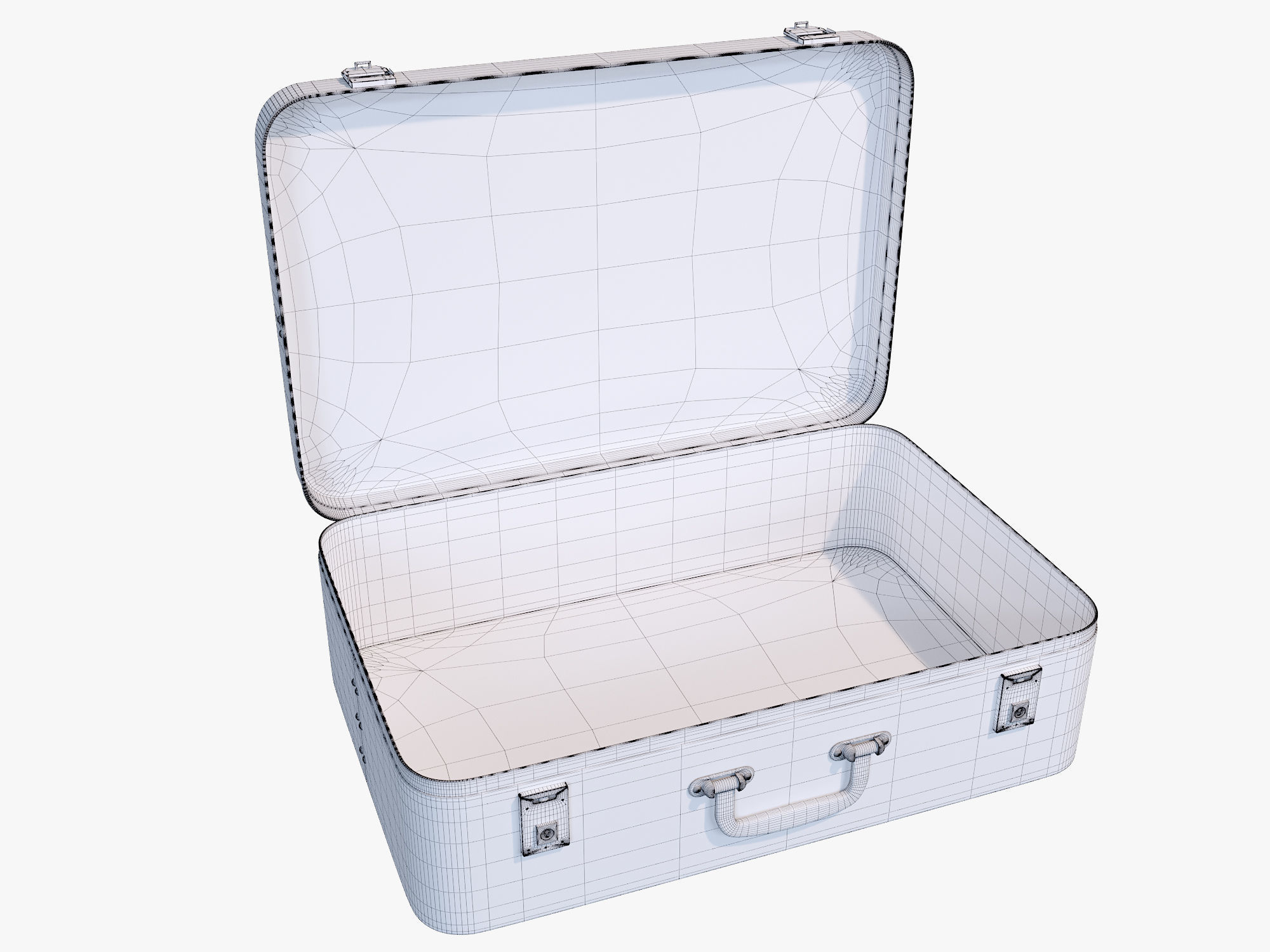 Vintage Suitcase 3D model_12
