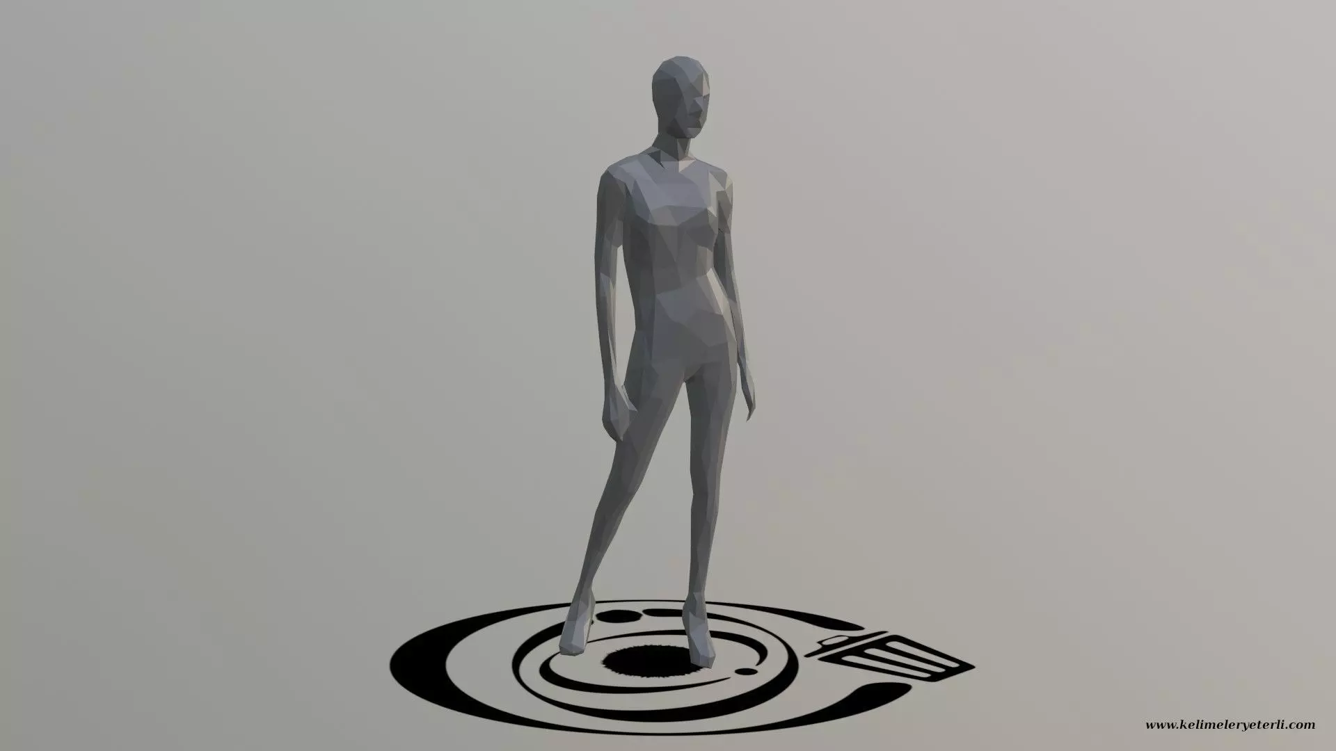 Human 025 LP R Low-poly 3D model_0