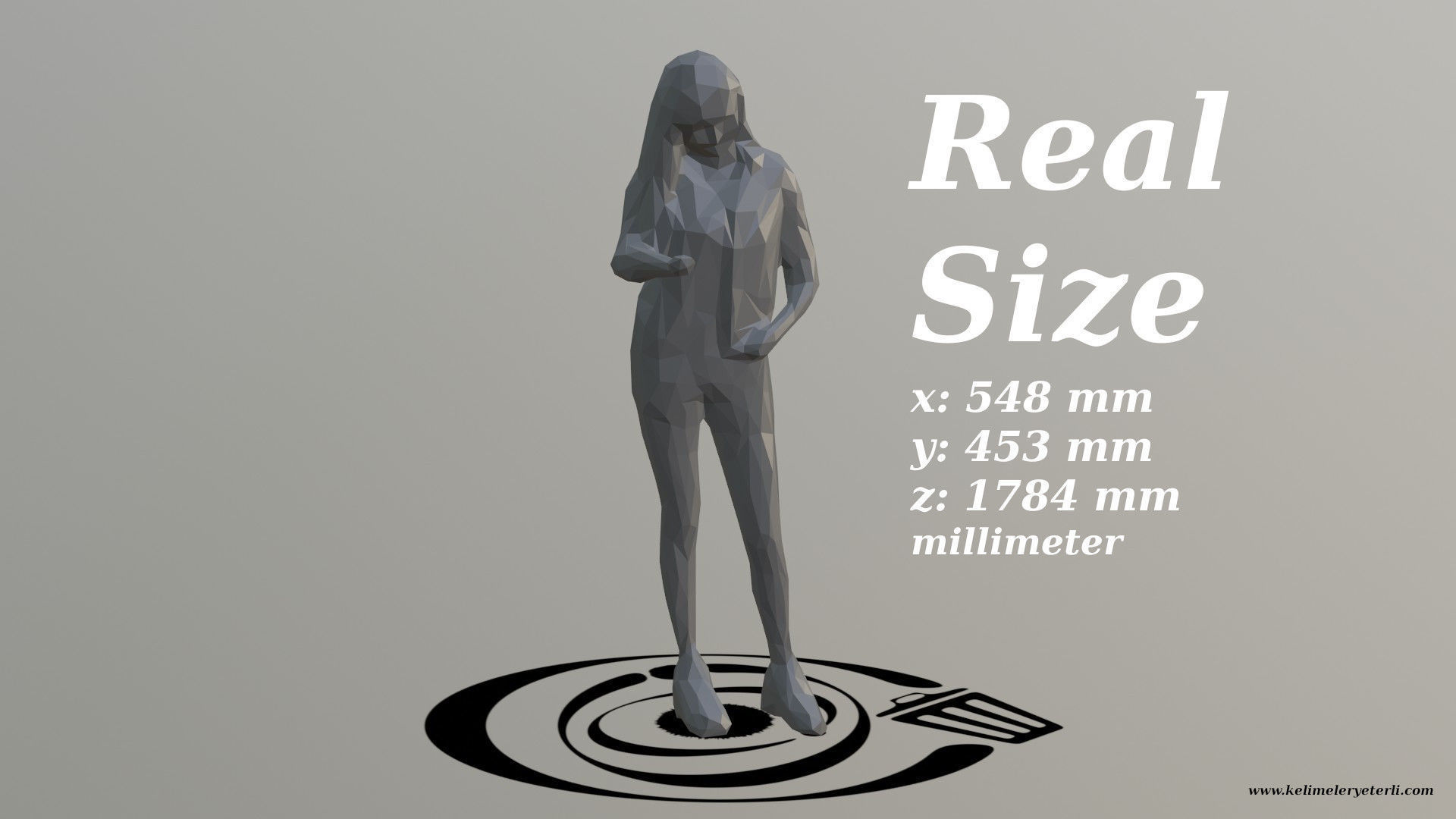 Human 026 LP R Low-poly 3D model_3