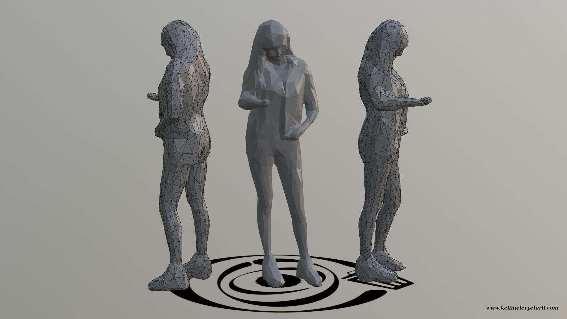 Human 026 LP R Low-poly 3D model_1