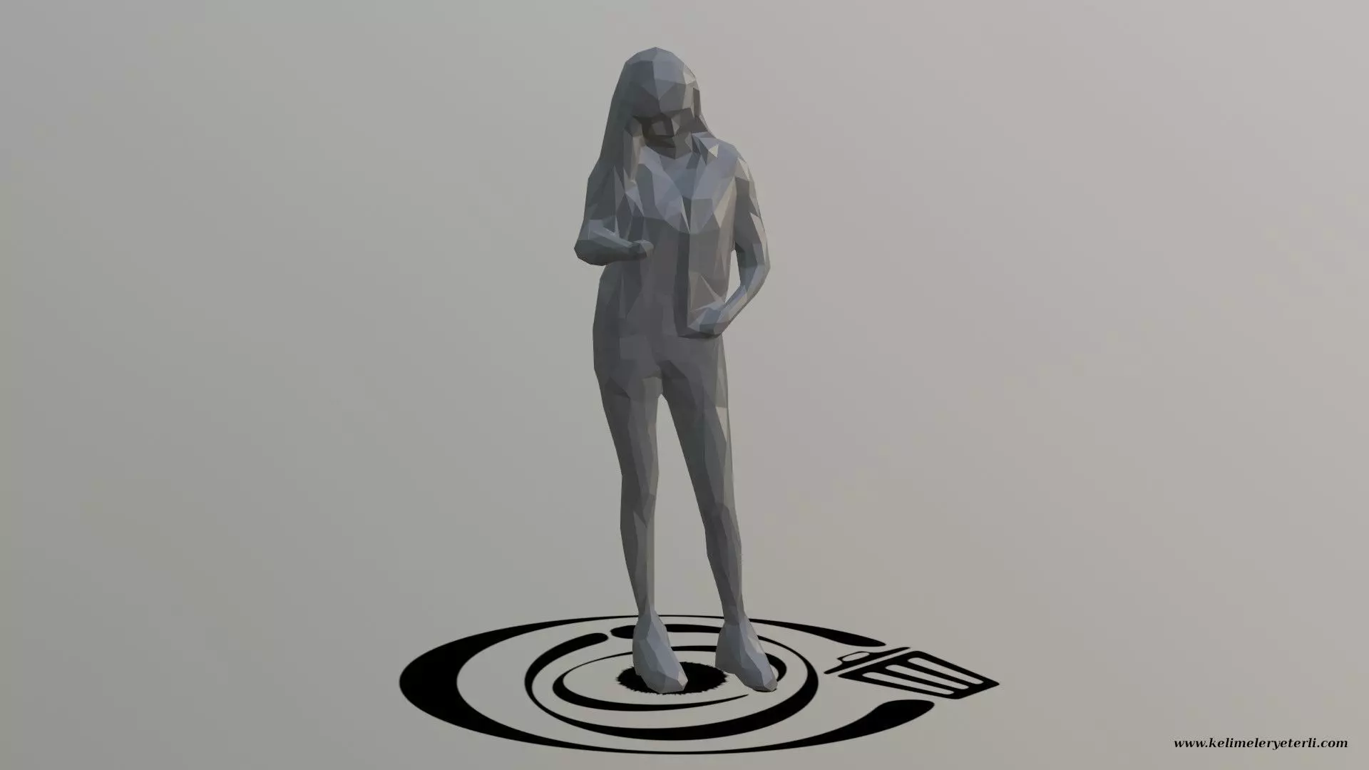 Human 026 LP R Low-poly 3D model_0