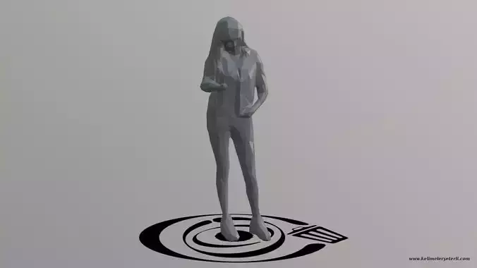 Human 026 LP R Low-poly 3D model