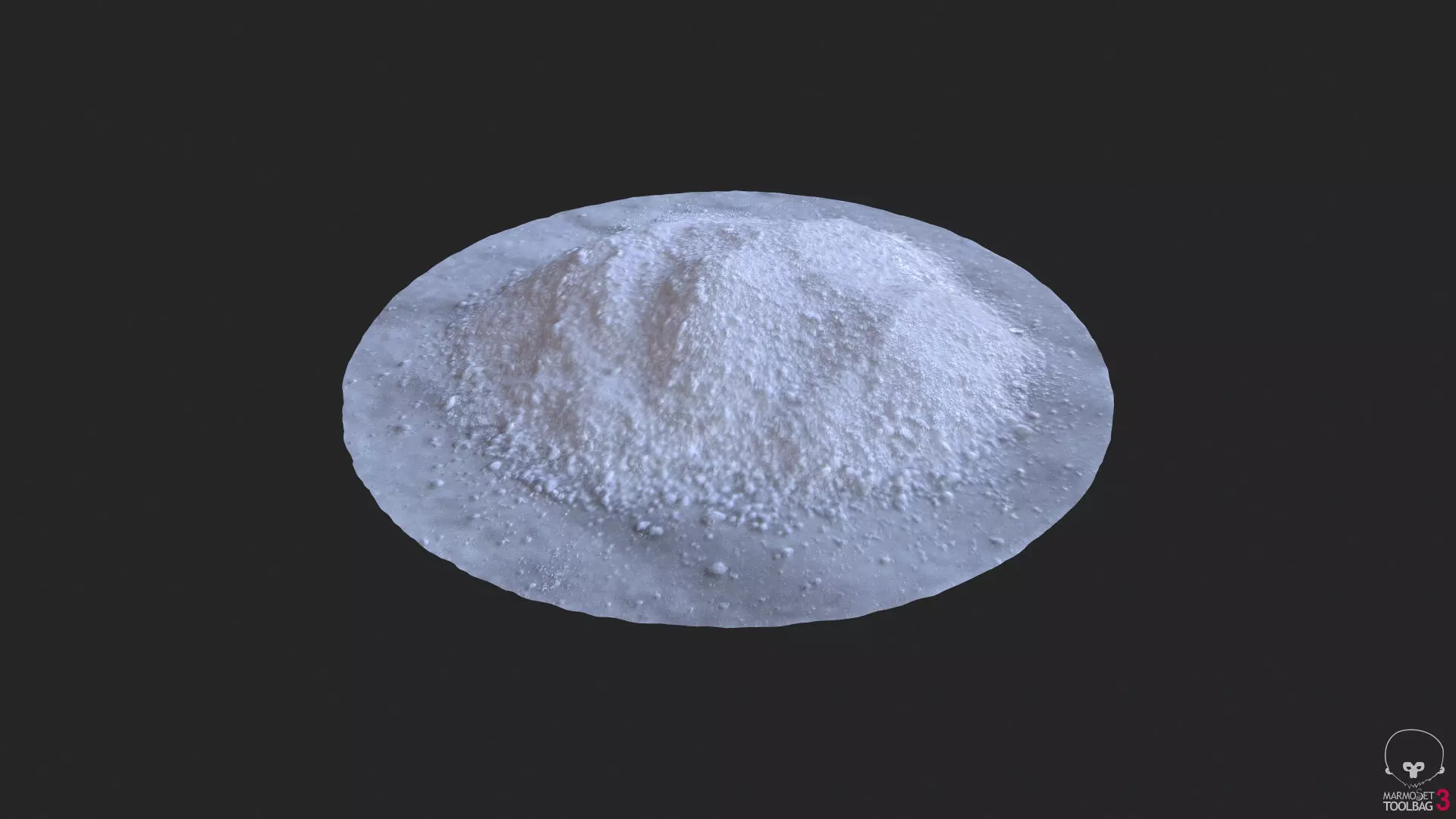 Mountain Powder Low-poly 3D model