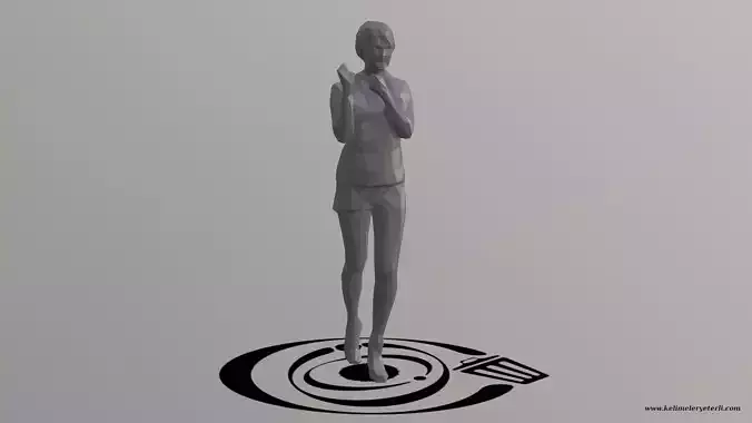Human 029 LP R Low-poly 3D model