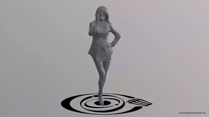 Human 030 LP R Low-poly 3D model