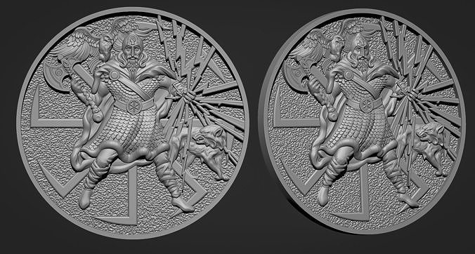 Perun pendant 3D print model