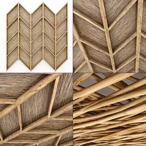 Ceiling branch thin angle n1 3D model