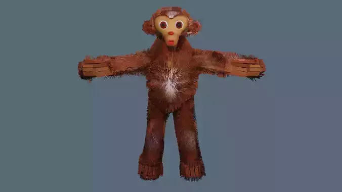 The Amazing Monkey Free low-poly 3D model