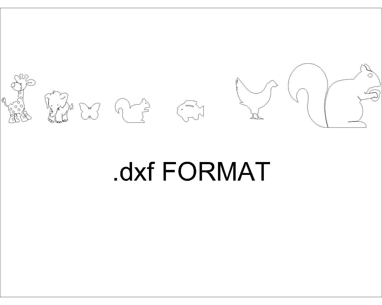 Animals 5 zoo animal wall decals 3D model_3