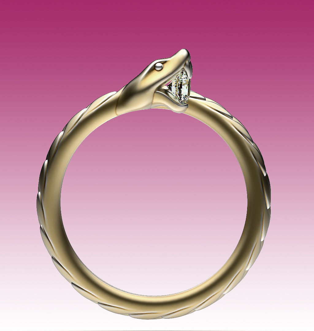 Ring Snake 3D print model_4