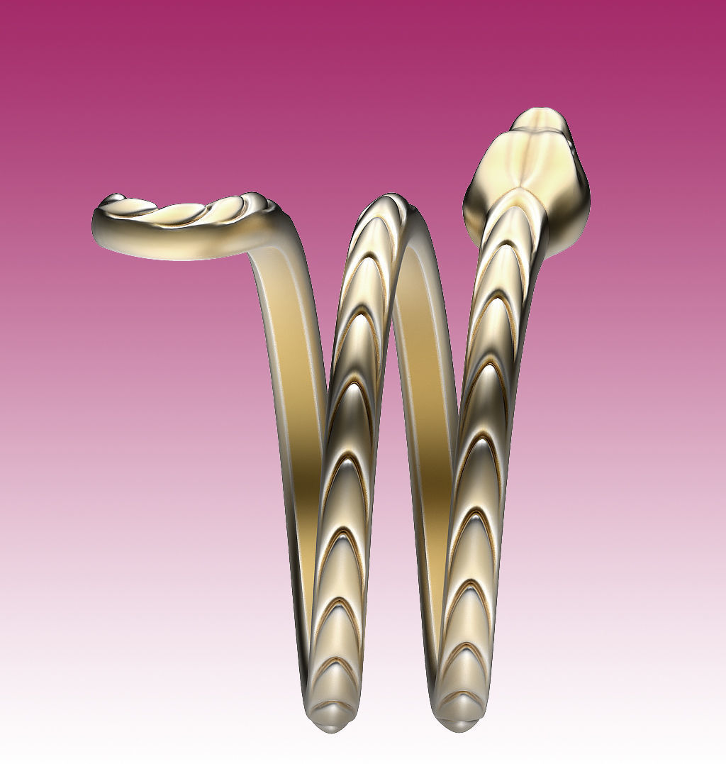 Ring Snake 3D print model_8