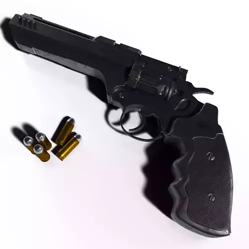 Revolver with bullets