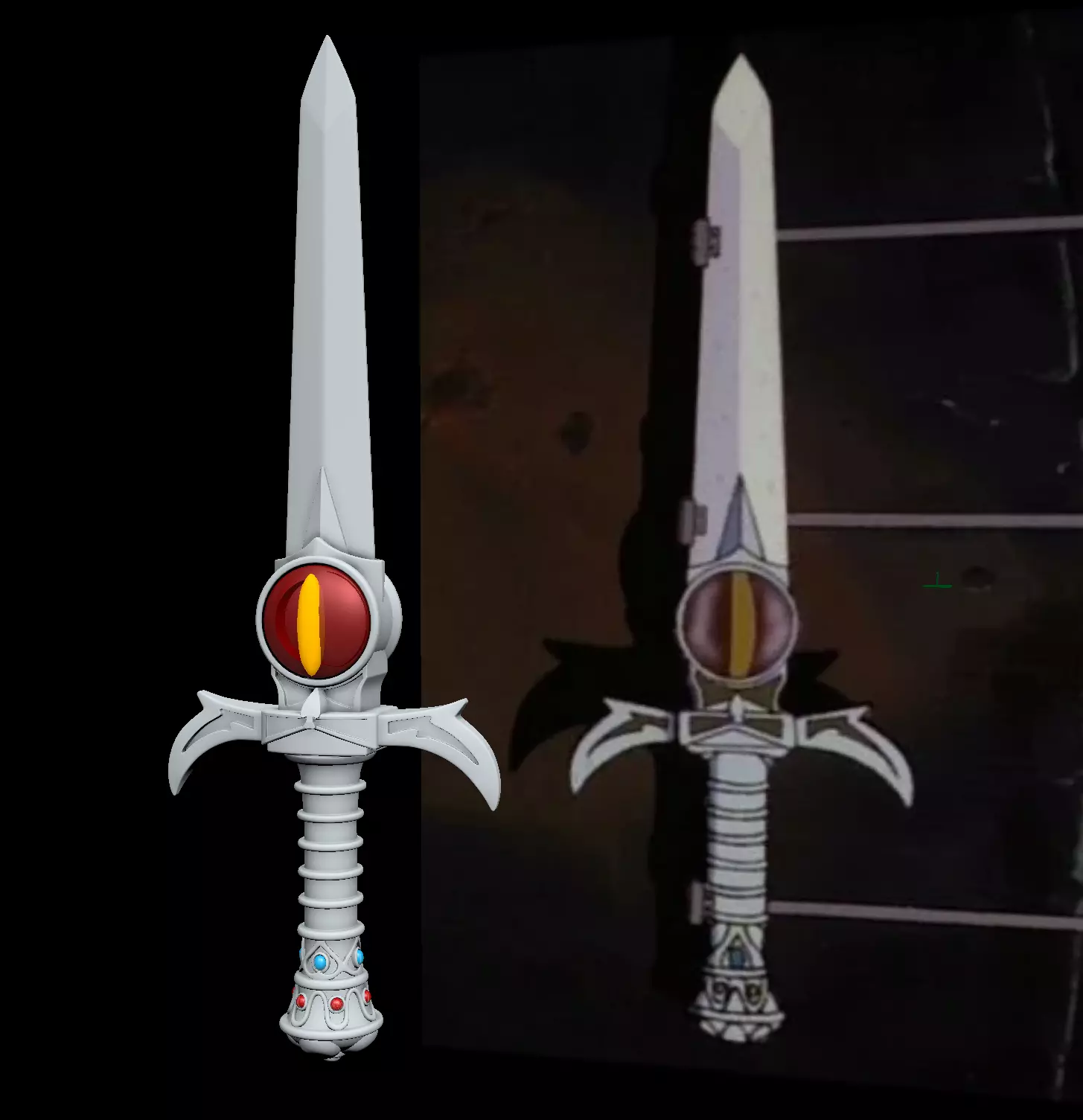 Sword of Omens - dagger 3D print model_0