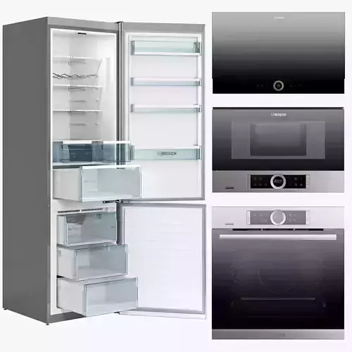 bosch series 8 kitchen appliances set 3D model