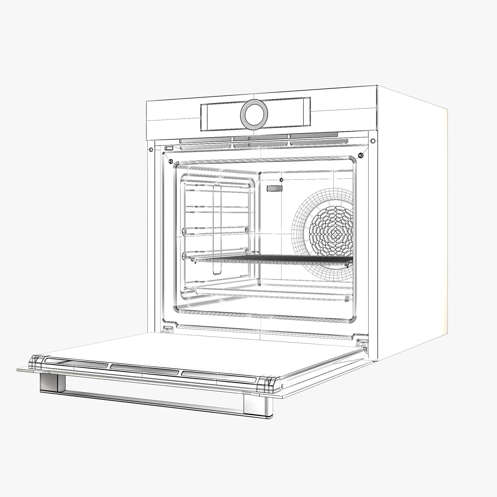 bosch series 8 kitchen appliances set 3D model_28