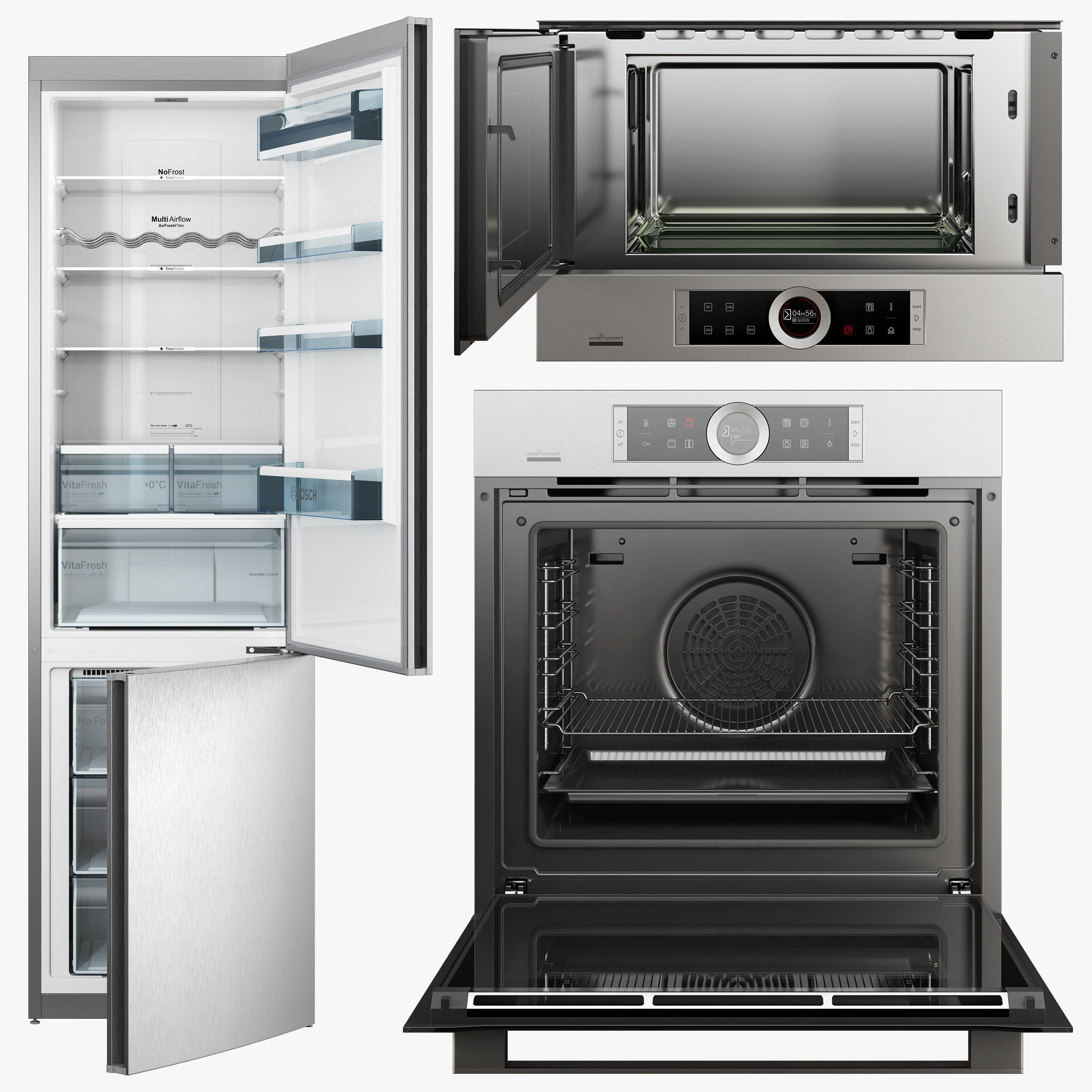 bosch series 8 kitchen appliances set 3D model_2
