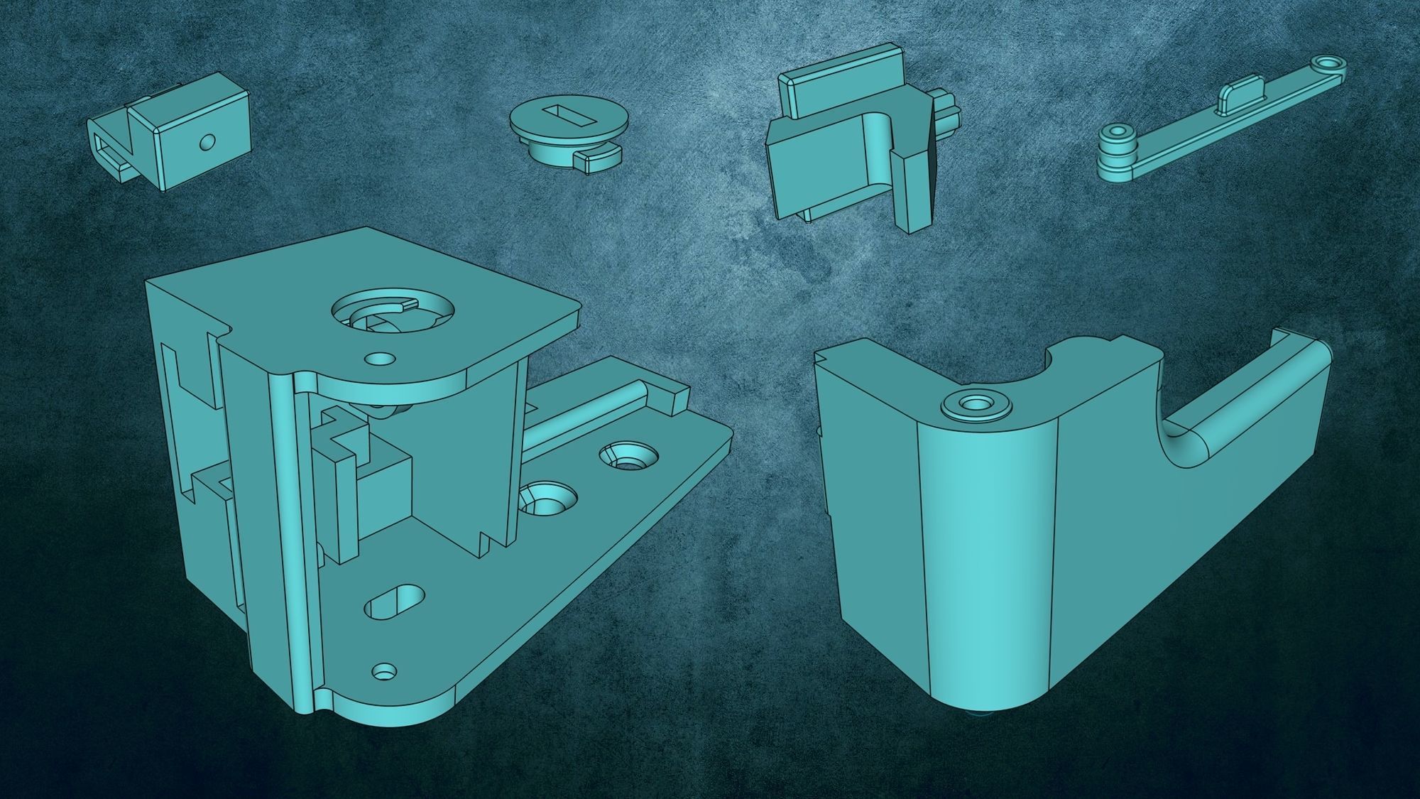 Webasto fridge handle 3D print model_1