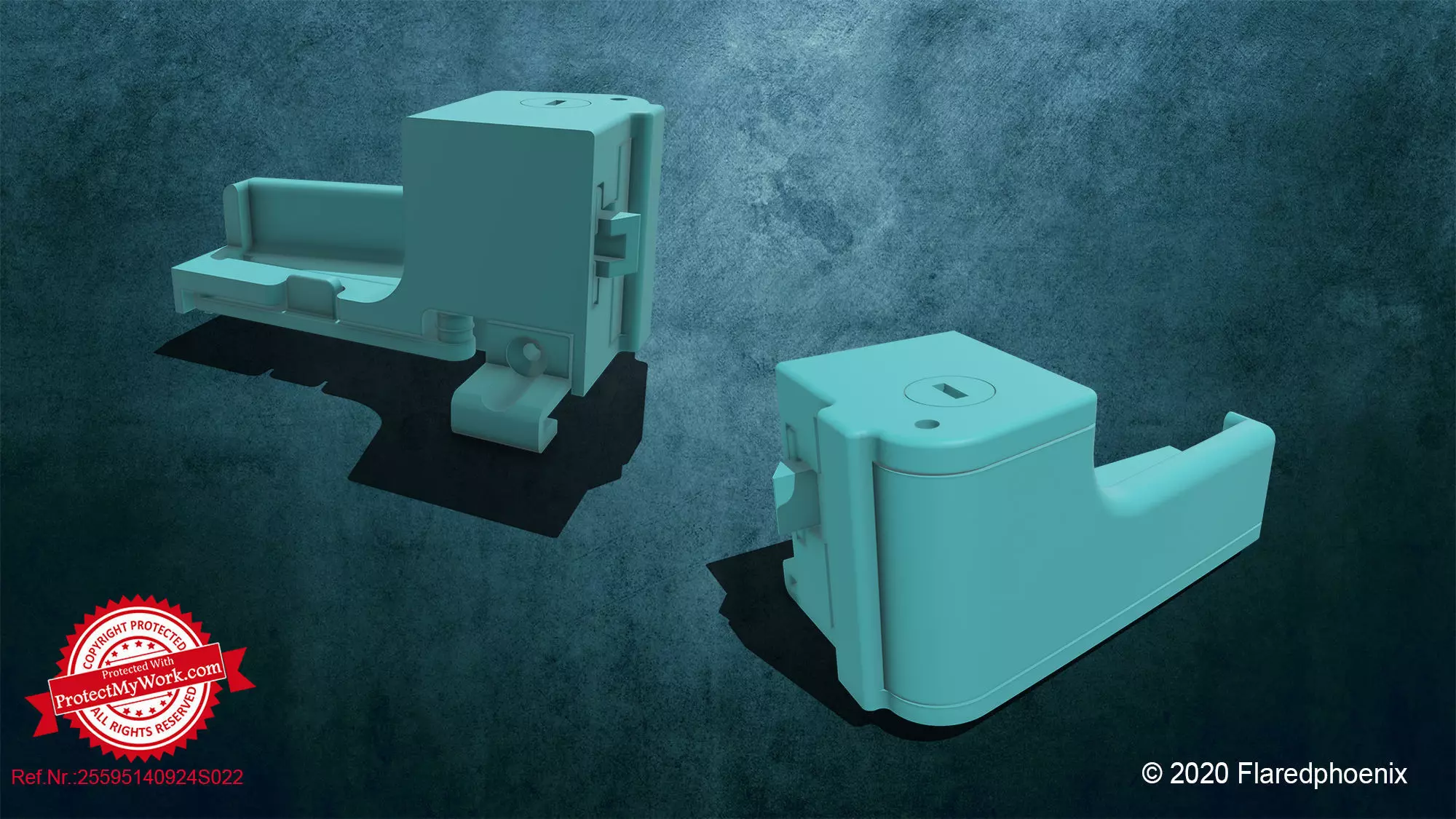 Webasto fridge handle 3D print model_0