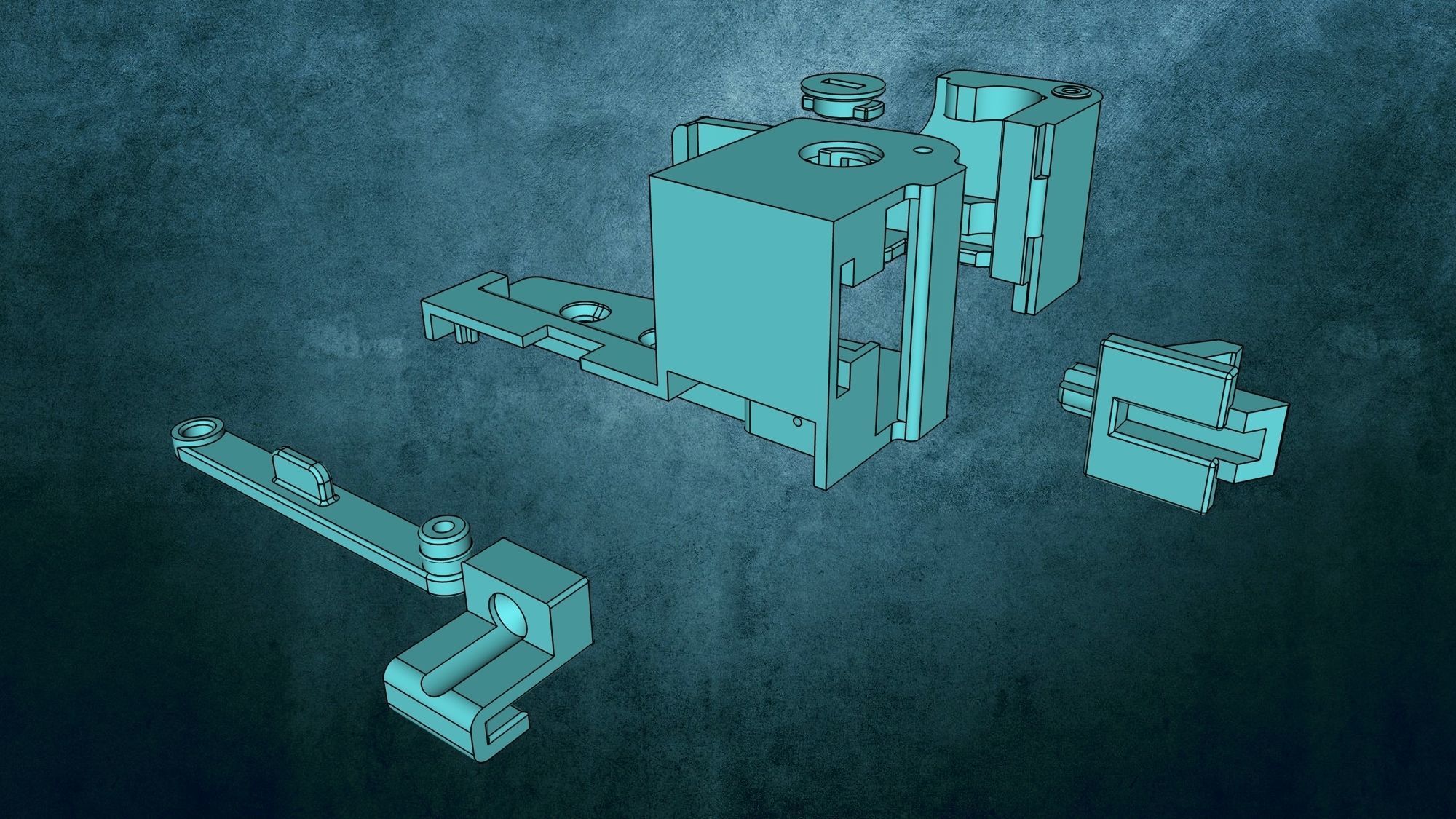 Webasto fridge handle 3D print model_3