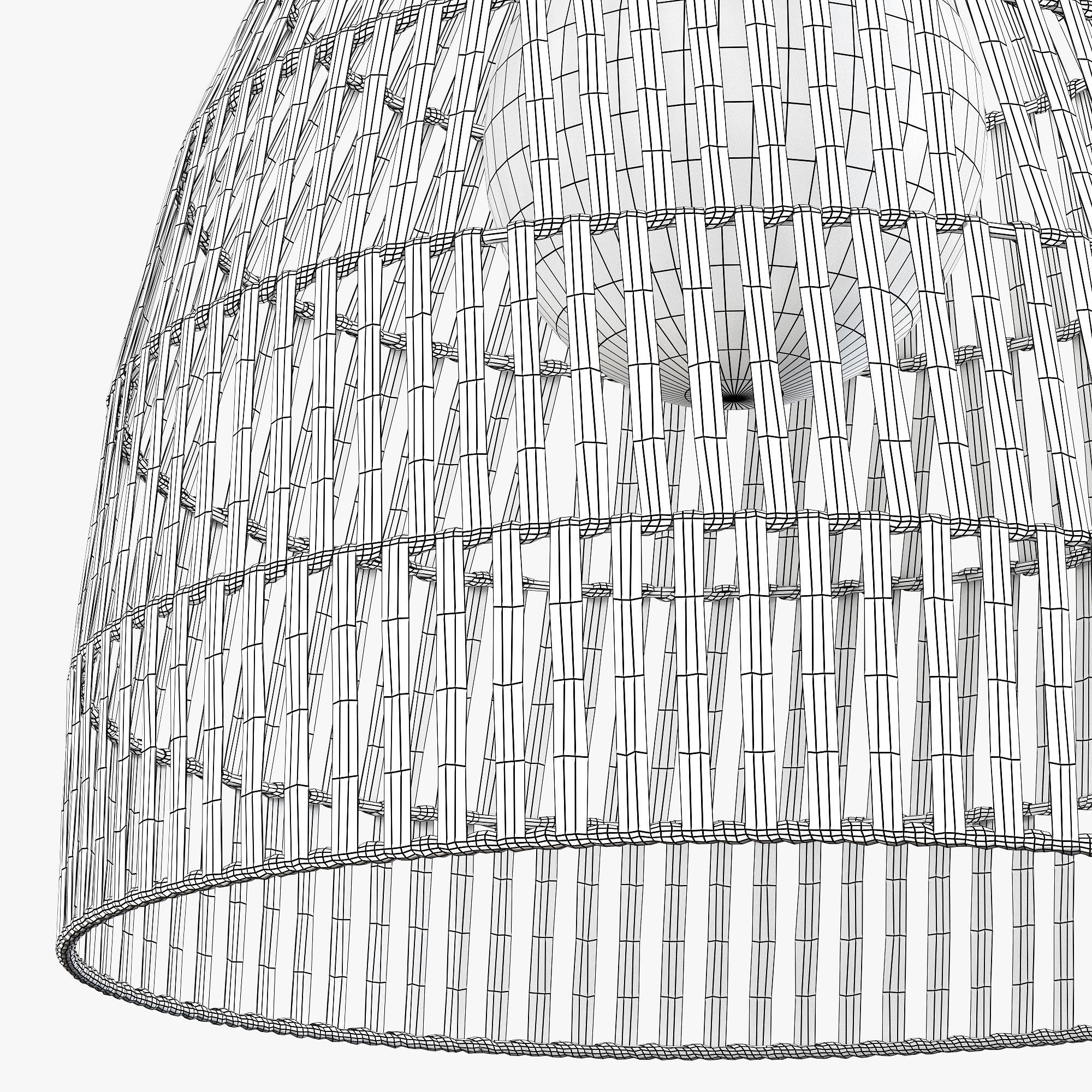 ay illuminate rattan lamp set 3D model_8