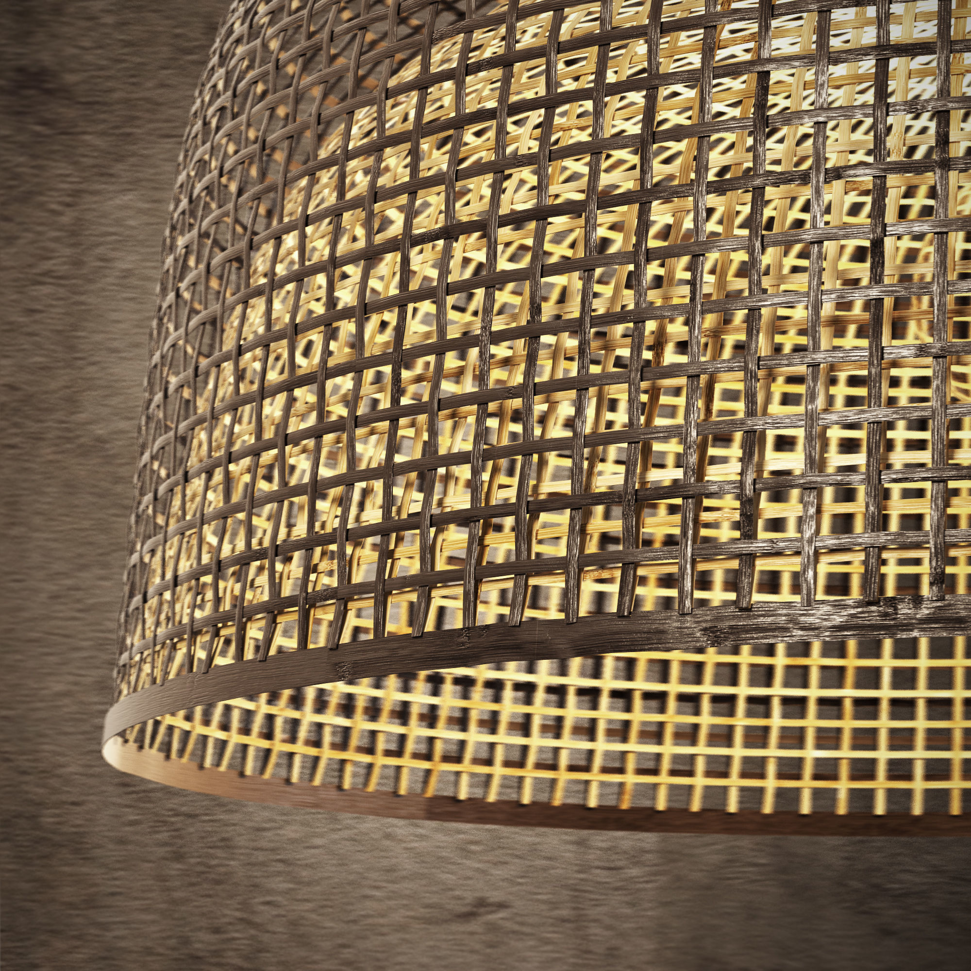 ay illuminate rattan lamp set 3D model_6