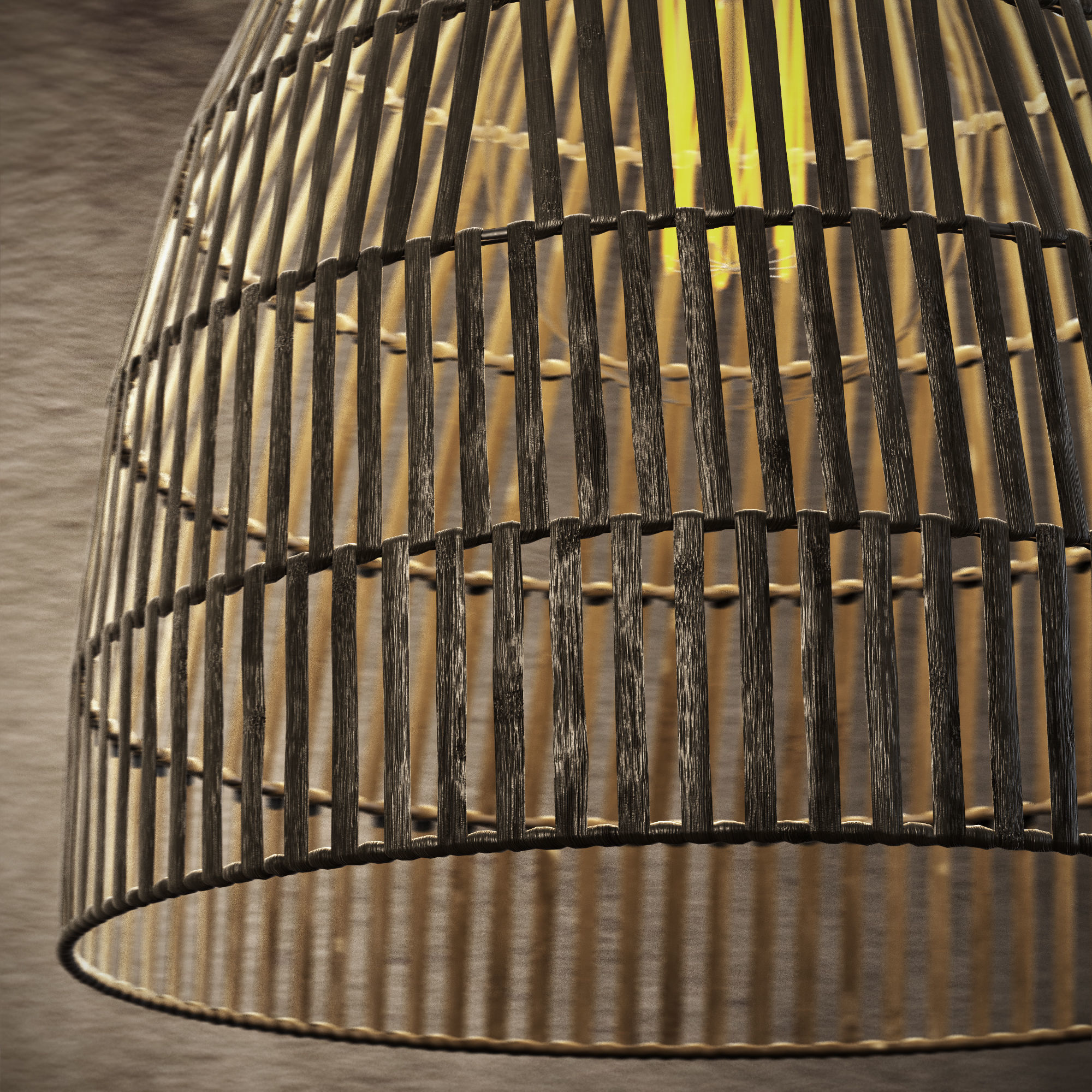 ay illuminate rattan lamp set 3D model_3