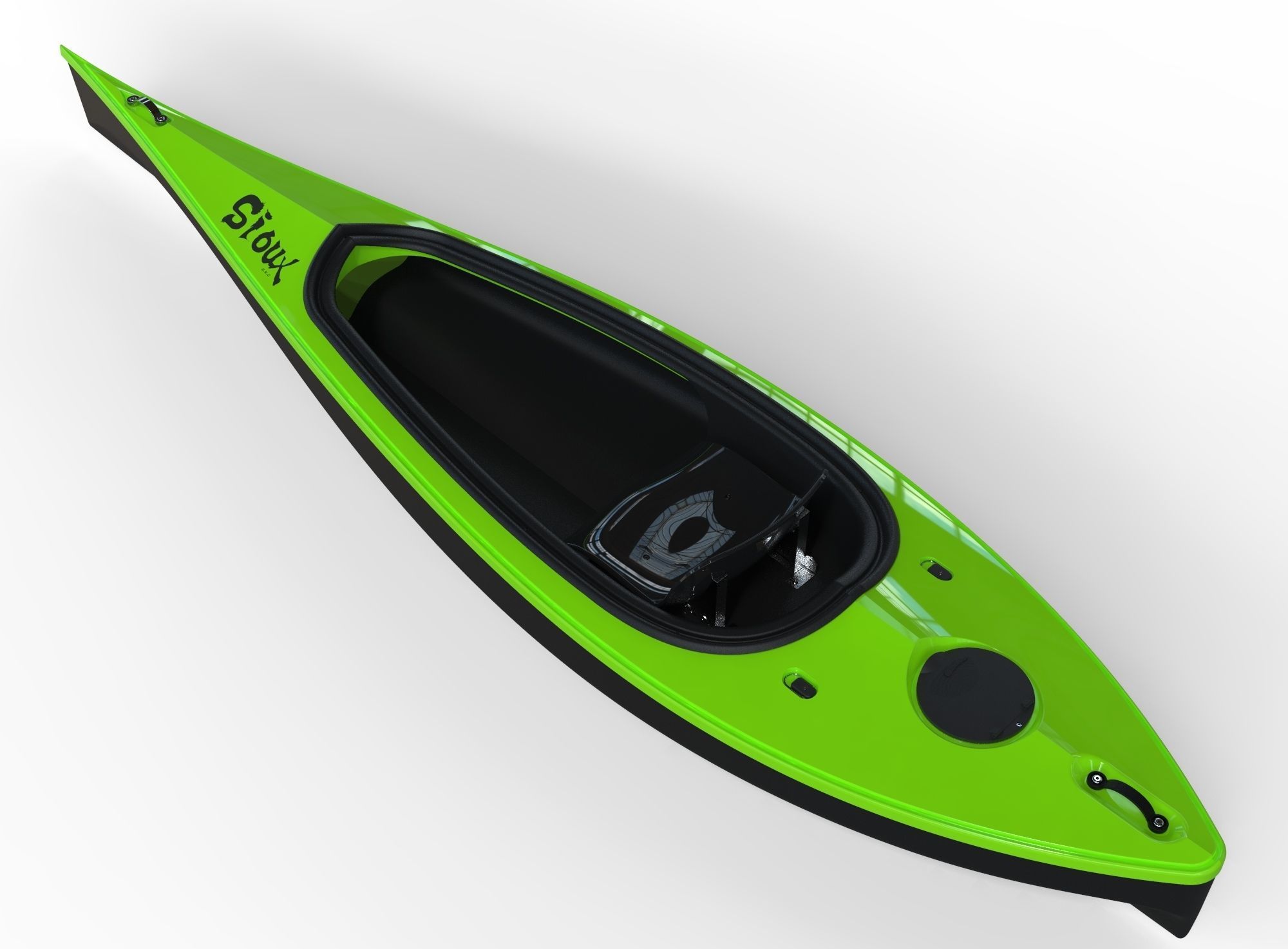 Sport Kayak  3D model_1
