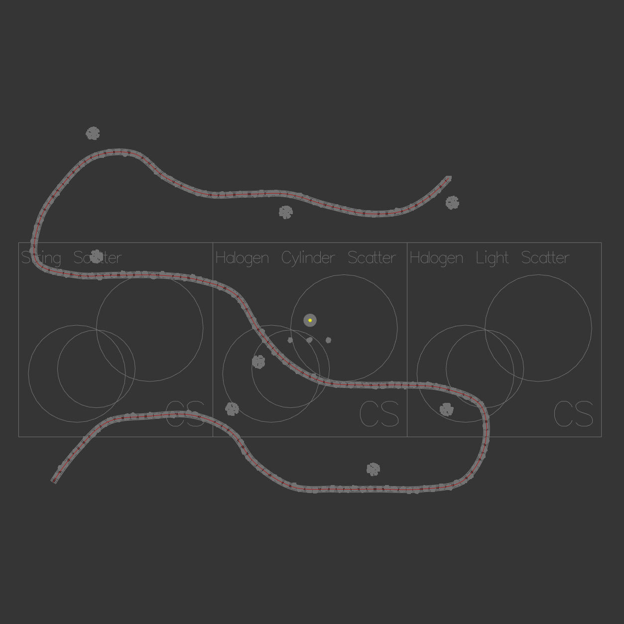 Adjustable Crystal String Chandelier Low-poly 3D model_5