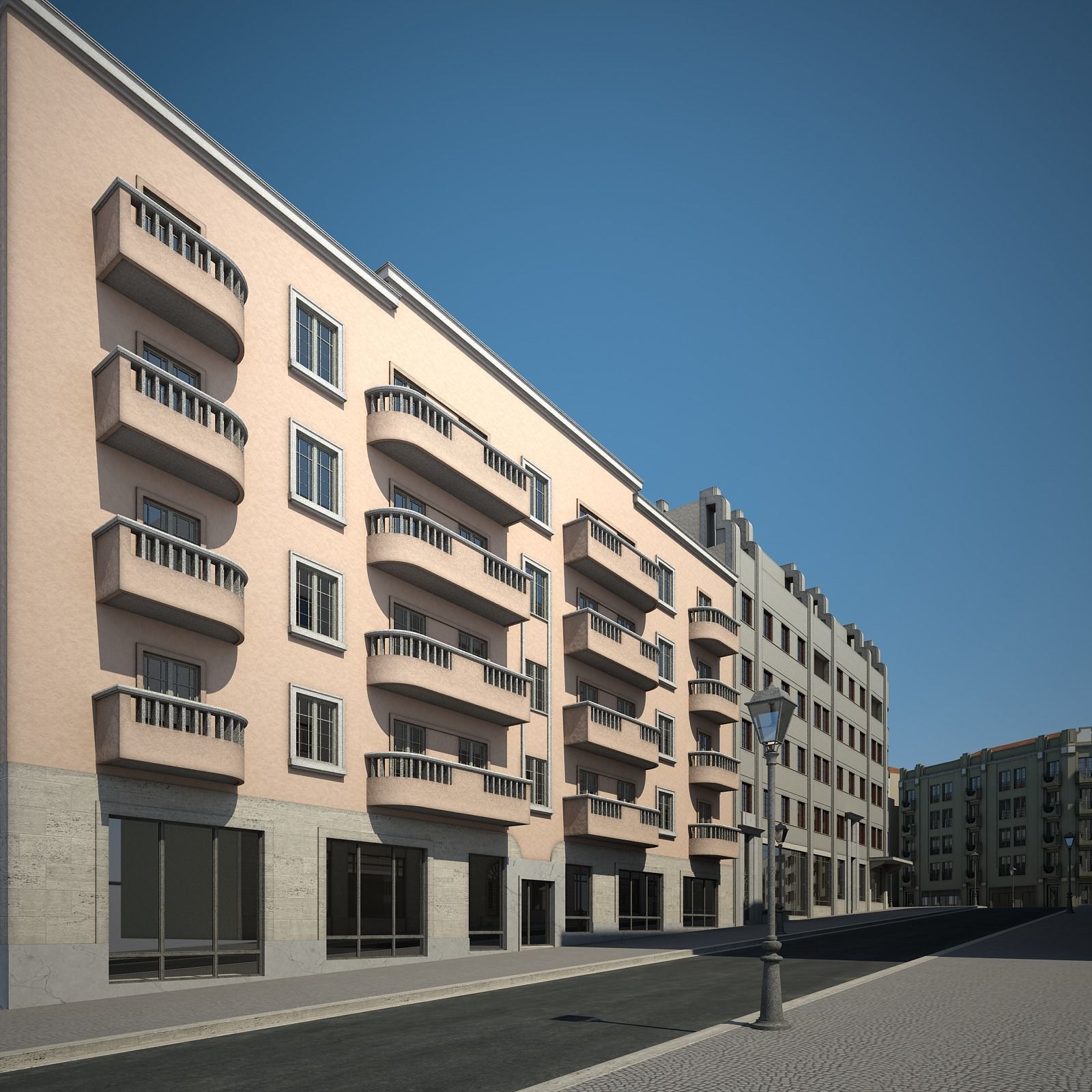 Modern City Street 3D model_27